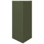 Jardinera triangular acero verde oliva 40x34,5x70 cm by , Pots and planters - Ref: Foro24-851163, Price: 72,16 €, Discount: %