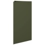 Jardinera triangular acero verde oliva 40x34,5x70 cm von , Töpfe und Pflanzgefäße - Ref: Foro24-851163, Preis: 64,54 €, Rabat...