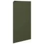 Jardinera triangular acero verde oliva 40x34,5x70 cm by , Pots and planters - Ref: Foro24-851163, Price: 72,16 €, Discount: %