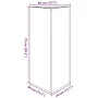 Jardinera triangular acero verde oliva 40x34,5x70 cm by , Pots and planters - Ref: Foro24-851163, Price: 72,16 €, Discount: %