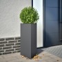 Jardinera triangular acero gris antracita 40x34,5x70 cm von , Töpfe und Pflanzgefäße - Ref: Foro24-851161, Preis: 67,09 €, Ra...