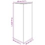 Jardinera triangular acero gris antracita 40x34,5x70 cm von , Töpfe und Pflanzgefäße - Ref: Foro24-851161, Preis: 67,09 €, Ra...