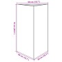 Jardinera triangular acero gris antracita 50x43x75 cm von , Töpfe und Pflanzgefäße - Ref: Foro24-851175, Preis: 78,08 €, Raba...