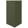 Jardinera triangular acero verde oliva 50x43x75 cm von , Töpfe und Pflanzgefäße - Ref: Foro24-851177, Preis: 74,50 €, Rabatt: %