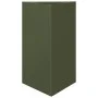 Jardinera triangular acero verde oliva 50x43x75 cm by , Pots and planters - Ref: Foro24-851177, Price: 84,55 €, Discount: %