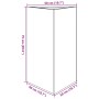 Jardinera triangular acero verde oliva 50x43x75 cm von , Töpfe und Pflanzgefäße - Ref: Foro24-851177, Preis: 74,50 €, Rabatt: %