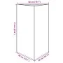 Jardinera triangular acero verde oliva 50x43x75 cm by , Pots and planters - Ref: Foro24-851177, Price: 84,55 €, Discount: %
