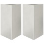 Jardineras triangulares 2 uds acero inoxidable 50x43x75 cm von , Töpfe und Pflanzgefäße - Ref: Foro24-851180, Preis: 194,27 €...