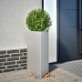 Jardineras triangulares 2 uds acero galvanizado 40x40x75 cm von , Töpfe und Pflanzgefäße - Ref: Foro24-851168, Preis: 76,07 €...