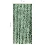Green and white chenille mosquito net curtain 90x220 cm by vidaXL, Mosquito nets for windows - Ref: Foro24-325446, Price: 62,...