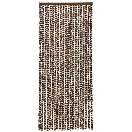 Brauner und weißer Chenille-Moskitonetzvorhang 56x185 cm von vidaXL, Moskitonetze für Fenster - Ref: Foro24-325451, Preis: 33...