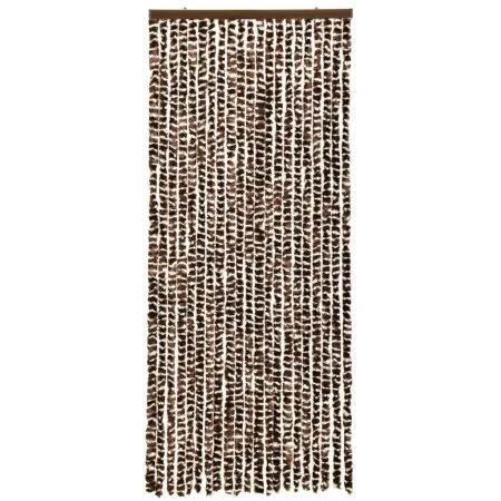 Brown and white chenille mosquito net curtain 56x185 cm by vidaXL, Mosquito nets for windows - Ref: Foro24-325451, Price: 36,...