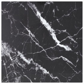 Table board with black tempered glass marble design, 40x40 cm, 6 mm. by , Table tops - Ref: Foro24-322269, Price: 28,00 €, Di...