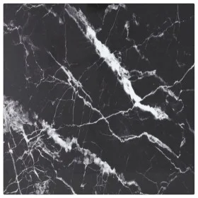 Table board with black tempered glass marble design, 40x40 cm, 6 mm. by , Table tops - Ref: Foro24-322269, Price: 22,81 €, Di...