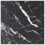 Table board with black tempered glass marble design, 40x40 cm, 6 mm. by , Table tops - Ref: Foro24-322269, Price: 22,81 €, Di...