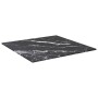 Table board with black tempered glass marble design, 40x40 cm, 6 mm. by , Table tops - Ref: Foro24-322269, Price: 28,00 €, Di...
