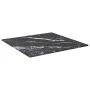 Table board with black tempered glass marble design, 40x40 cm, 6 mm. by , Table tops - Ref: Foro24-322269, Price: 22,81 €, Di...