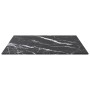 Table board with black tempered glass marble design, 40x40 cm, 6 mm. by , Table tops - Ref: Foro24-322269, Price: 28,00 €, Di...