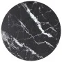 Black tempered glass marble design tabletop Ø40x0.8 cm by , Table tops - Ref: Foro24-322262, Price: 18,66 €, Discount: %