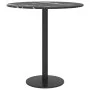 Black tempered glass marble design tabletop Ø40x0.8 cm by , Table tops - Ref: Foro24-322262, Price: 18,66 €, Discount: %