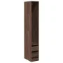 Engineered wood wardrobe in brown oak color, 30x50x200 cm. by , Wardrobes - Ref: Foro24-3307744, Price: 123,46 €, Discount: %