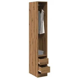 Handcrafted engineered oak wood wardrobe 30x50x200 cm by , Wardrobes - Ref: Foro24-3307746, Price: 129,92 €, Discount: %