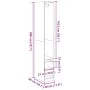 Handcrafted engineered oak wood wardrobe 30x50x200 cm by , Wardrobes - Ref: Foro24-3307746, Price: 129,91 €, Discount: %