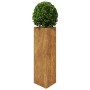 Dreieckiger Pflanzkübel aus verrostetem Stahl, 30x26x75 cm. von , Töpfe und Pflanzgefäße - Ref: Foro24-851155, Preis: 53,00 €...