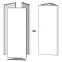 Dreieckiger Pflanzkübel aus verrostetem Stahl, 30x26x75 cm. von , Töpfe und Pflanzgefäße - Ref: Foro24-851155, Preis: 53,00 €...