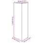 Dreieckiger Pflanzkübel aus verrostetem Stahl, 30x26x75 cm. von , Töpfe und Pflanzgefäße - Ref: Foro24-851155, Preis: 53,00 €...