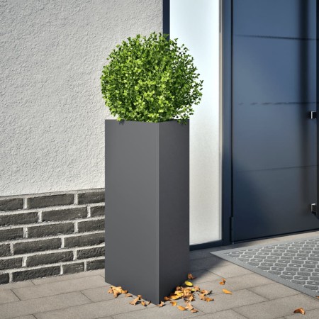 Pflanzkübel 2 Stück aus anthrazitgrauem Stahl, 40x34,5x70 cm. von , Töpfe und Pflanzgefäße - Ref: Foro24-851162, Preis: 97,67...
