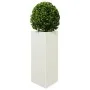 Triangular planters 2 units white steel 40x34.5x70 cm by , Pots and planters - Ref: Foro24-851160, Price: 103,99 €, Discount: %