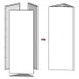 Triangular planters 2 units white steel 40x34.5x70 cm by , Pots and planters - Ref: Foro24-851160, Price: 103,99 €, Discount: %
