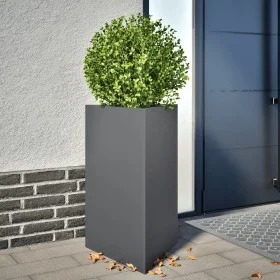 Pflanzkübel 2 Stück aus anthrazitgrauem Stahl, 50x43x75 cm. von , Töpfe und Pflanzgefäße - Ref: Foro24-851176, Preis: 121,41 ...