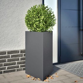 Pflanzkübel 2 Stück aus anthrazitgrauem Stahl, 50x43x75 cm. von , Töpfe und Pflanzgefäße - Ref: Foro24-851176, Preis: 105,71 ...