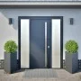 2 anthracite gray steel planters 50x43x75 cm by , Pots and planters - Ref: Foro24-851176, Price: 103,88 €, Discount: %