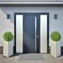 Triangular planters 2 units white steel 50x43x75 cm by , Pots and planters - Ref: Foro24-851174, Price: 128,14 €, Discount: %