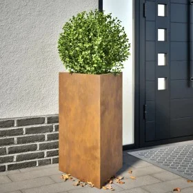 Triangular rusty steel planter 50x43x75 cm by , Pots and planters - Ref: Foro24-851183, Price: 74,77 €, Discount: %