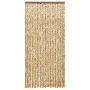 Beige and brown chenille mosquito net curtain 100x220 cm by vidaXL, Mosquito nets for windows - Ref: Foro24-325450, Price: 66...