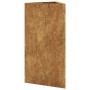Dreieckiges Blumenbeet aus feuerverzinktem Stahl, 40x34,5x70 cm. von , Töpfe und Pflanzgefäße - Ref: Foro24-851169, Preis: 62...