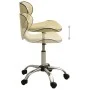Bürostuhl aus cremefarbenem Kunstleder von , Bürostühle - Ref: Foro24-3088629, Preis: 82,13 €, Rabatt: %