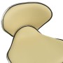 Cream synthetic leather office chair by , Office chairs - Ref: Foro24-3088629, Price: 83,54 €, Discount: %