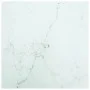 Marble design table with white tempered glass top 40x40 cm 6 mm by , Table tops - Ref: Foro24-322253, Price: 29,00 €, Discoun...