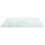 Tischplatte mit Design aus weißem Marmor und gehärtetem Glas, 40x40 cm, 6 mm. von , Tischplatten - Ref: Foro24-322253, Preis:...