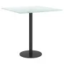 Marble design table with white tempered glass top 40x40 cm 6 mm by , Table tops - Ref: Foro24-322253, Price: 29,00 €, Discoun...