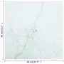 Marble design table with white tempered glass top 40x40 cm 6 mm by , Table tops - Ref: Foro24-322253, Price: 29,00 €, Discoun...