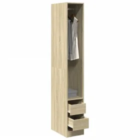 Engineered wood wardrobe in Sonoma oak, 30x50x200 cm. by , Wardrobes - Ref: Foro24-3307740, Price: 119,38 €, Discount: %