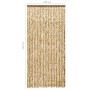 Beige and brown chenille mosquito net curtain 100x220 cm by vidaXL, Mosquito nets for windows - Ref: Foro24-325450, Price: 57...