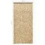 Beige and brown chenille mosquito net curtain 100x220 cm by vidaXL, Mosquito nets for windows - Ref: Foro24-325450, Price: 66...