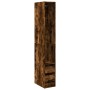Engineered wood wardrobe in smoked oak color, 30x50x200 cm by , Wardrobes - Ref: Foro24-3307742, Price: 128,62 €, Discount: %